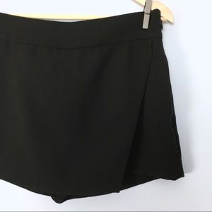 J Crew Crepe Skort, Black, Pockets, Nearly New